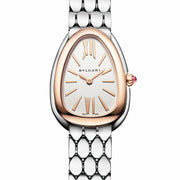Bvlgari Serpenti Seduttori Quartz Silver Dial Silver Steel Strap Watch for Women - SERPENTI103144
