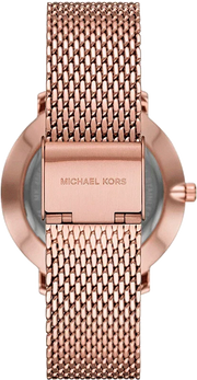 Michael Kors Pyper Analog Black Dial Rose Gold Mesh Strap Watch For Women - MK4566
