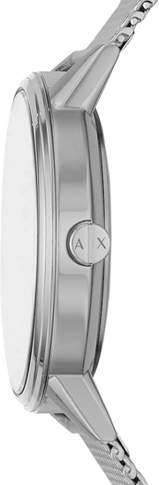 Armani Exchange Cayde Chronograph Black Dial Silver Mesh Strap Watch For Men - AX2714