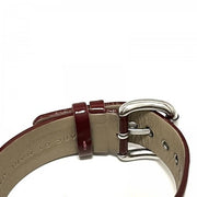 Marc Jacobs Amy Red Dial Burgundy Leather Strap Watch for Women - MBM1162