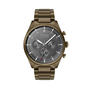 Hugo Boss Pioneer Chronograph Gray Dial Brown Steel Strap Watch for Men - 1513715