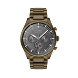 Hugo Boss Pioneer Chronograph Gray Dial Brown Steel Strap Watch for Men - 1513715