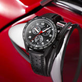 Tissot T Sport PRS 516 Chronograph Black Dial Black Leather Strap Watch for Men - T131.617.36.052.00
