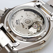 Seiko 5 Sports Automatic Brown Dial Two Tone Steel Strap Watch For Men - SRPK24