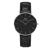 Daniel Wellington Classic Reading Black Dial Black Leather Strap Watch For Women - DW00100147