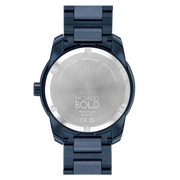 Movado Bold Verso Blue Dial Blue Steel Strap Watch for Men - 3600862