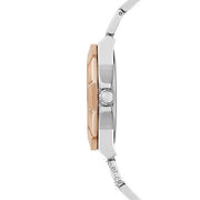 Guess Sunray Multifunction Crystals Silver Dial Two Tone Steel Strap Watch For Women - GW0616L3