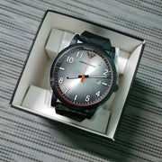 Emporio Armani Luigi Gray Dial Black Silicon Strap Watch for Men - AR11176