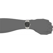 Tissot Carson Premium Black Dial Silver Steel Strap Watch For Men - T122.410.11.053.00