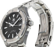 Tag Heuer Aquaracer Automatic Black Dial Silver Steel Strap Watch for Men - WAY2110.BA0928