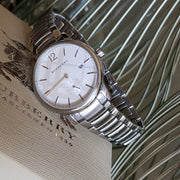 Burberry The Classic Silver Dial Silver Steel Strap Watch for Men - BU10004