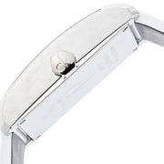 Calvin Klein Window White Dial White Leather Strap Watch for Men - K2M21120