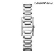 Emporio Armani Empire Mother of Pearl Dial Silver Steel Strap Watch For Women - AR11625