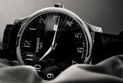 Tissot T Classic Tradition Black Dial Black Leather Strap Watch For Men - T063.610.16.052.00