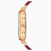 Swarovski Era Journey Red Dial Red Leather Strap Watch for Women - 5416701