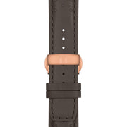 Tissot T Sport PRS 516 Chronograph Grey Dial Grey Leather Strap Watch for Men - T131.617.36.082.00