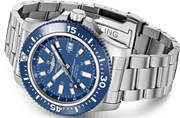 Breitling Superocean 44mm Special Blue Dial Silver Steel Strap Watch for Men - Y17393161C1A1