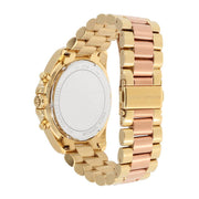 Michael Kors Bradshaw Gold Dial Two Tone Steel Strap Watch for Women - MK6359