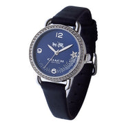 Coach Delancey Navy Blue Dial Blue Leather Strap Watch for Women - 14502668