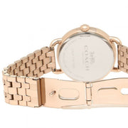 Coach Delancey White Dial Rose Gold Tone Stainless Steel Watch For Women - 14502811
