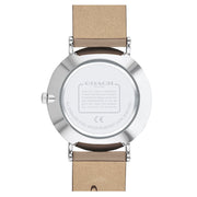 Coach Perry Quartz Silver Dial Brown Leather Strap Watch for Women - 14503326
