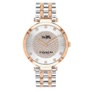 Coach Park Silver Dial Two Tone Steel Strap Watch for Women - 14503644