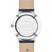 Coach Charles Grey Dial Black Leather Strap Watch for Men - 14602150