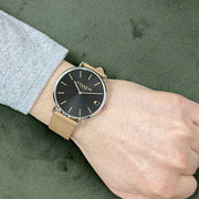 Coach Charles Black Dial Brown Leather Strap Watch for Men - 14602155