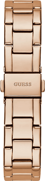 Guess Cosmic Chronograph Rose Gold Dial Rose Gold Steel Strap Watch for Women - GW0465L2