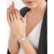 Bvlgari Serpenti Seduttori White Dial Two Tone Steel Strap Watch for Women - SERPENTI103277