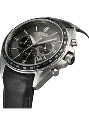 Hugo Boss Contemporary Sport Driver Black Dial Black Leather Strap Watch for Men - 1513085
