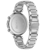 Hugo Boss Flawless Chronograph Silver Dial Silver Steel Strap Watch for Women - 1502530