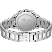 Hugo Boss Novia Chronograph Black Dial Silver Steel Strap Watch for Women - 1502614