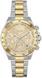 Hugo Boss Novia Chronograph Gold Dial Two Tone Steel Strap Watch for Women - 1502618