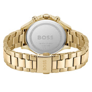Hugo Boss Hera White Dial Gold Steel Strap Watch for Women - 1502628