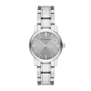 Burberry The City Silver Dial Silver Steel Strap Watch for Women - BU9143
