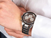 Hugo Boss Trophy Chronograph Grey Dial Two Tone Steel Strap Watch for Men - 1513634