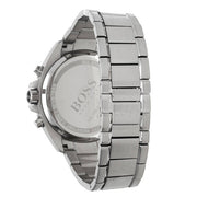Hugo Boss Driver Chronograph Black Dial Silver Steel Strap Watch for Men - 1512883