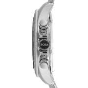 Hugo Boss Ikon Chronograph Blue Dial Silver Steel Strap Watch for Men - 1512963