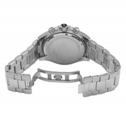 Hugo Boss Ikon Chronograph Black Dial Silver Steel Strap Watch for Men - 1512965
