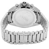 Hugo Boss Driver Chronograph Black Dial Silver Steel Strap Watch for Men - 1512883