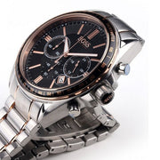 Hugo Boss Driver Sport Chronograph Grey Dial Two Tone Steel Strap Watch for Men - 1513094