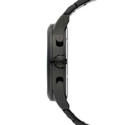 Hugo Boss Aeroliner Chronograph Black Dial Black Steel Strap Watch for Men - 1513180