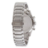 Hugo Boss Aeroliner Chronograph Blue Dial Silver Steel Strap Watch for Men - 1513183