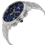 Hugo Boss Associate Blue Dial Silver Steel Strap Watch for Men - 1513269