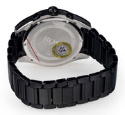 Hugo Boss Aeroliner Chronograph Black Dial Black Steel Strap Watch for Men - 1513275
