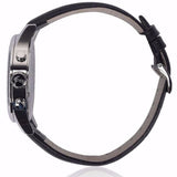 Hugo Boss Jet Chronograph Black Dial Black Leather Strap Watch for Men - 1513279