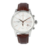 Hugo Boss Jet Chronograph Silver Dial Brown Leather Strap Watch for Men - 1513280