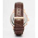 Hugo Boss Jet Chronograph Grey Dial Brown Leather Strap Watch for Men - 1513281