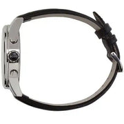 Hugo Boss Jet Chronograph White Dial Black Leather Strap Watch for Men - 1513282